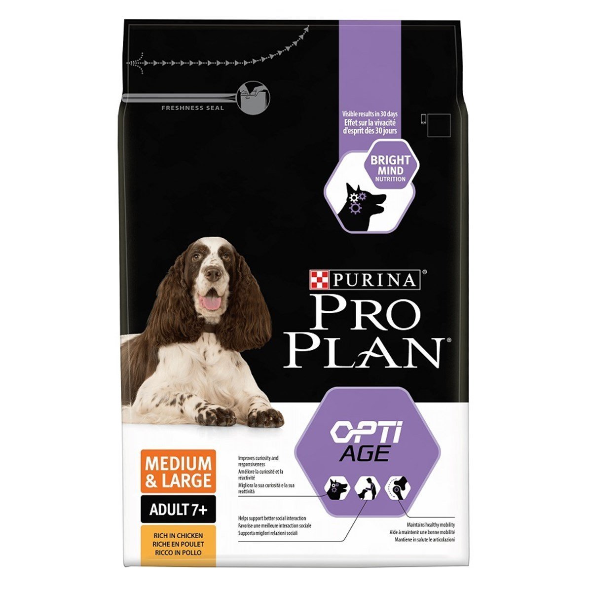 Pro Plan Adult +7 Senior Bright Orta ve Büyük Irk Tavuklu Yaşlı Köpek Maması 3 Kg