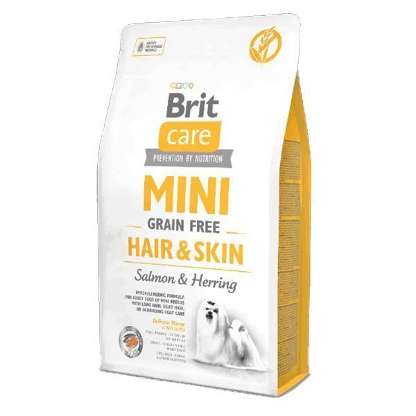 Brit Care Mini Hair & Skin Tüy ve Deri Bakımı İçin Tahılsız Mini Irk Yetişkin Köpek Maması 3 Kg