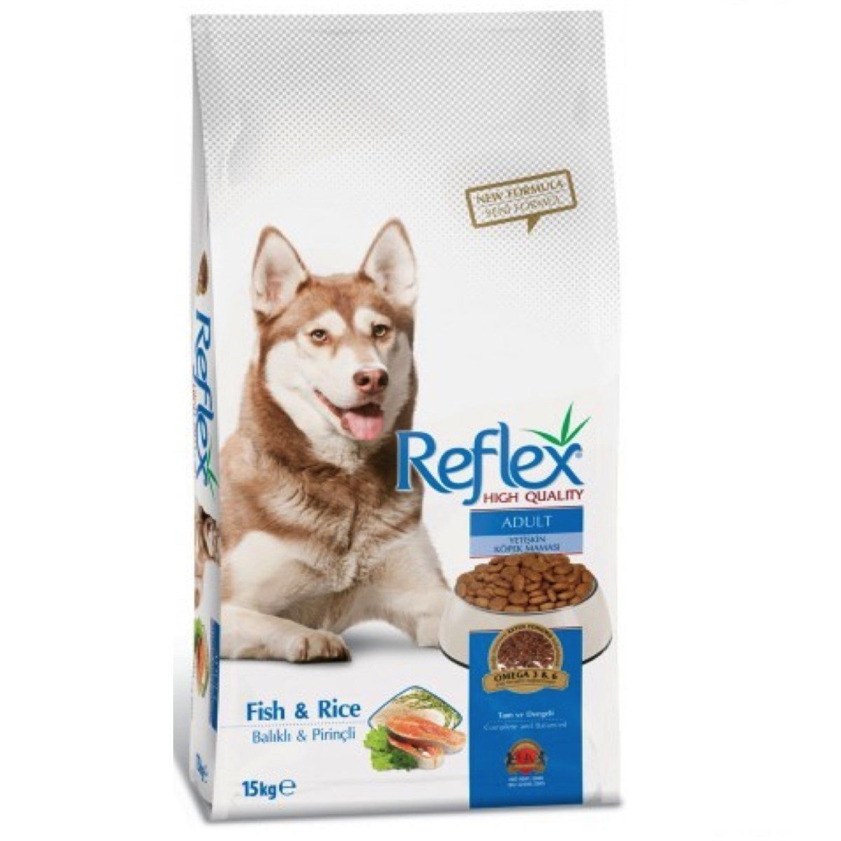 Reflex Balıklı ve Pirinçli Yetişkin Köpek Maması 15 Kg