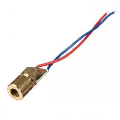 6mm 650nm 5mW Red Dot Head Copper Laser