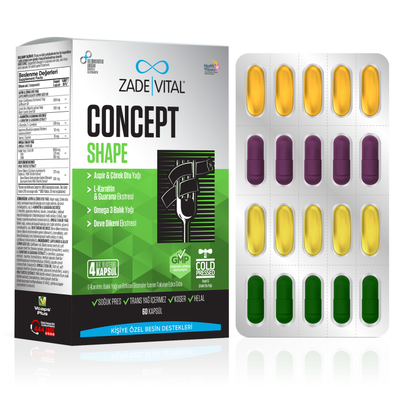 Zade Vital Concept Shape 60 Kapsül