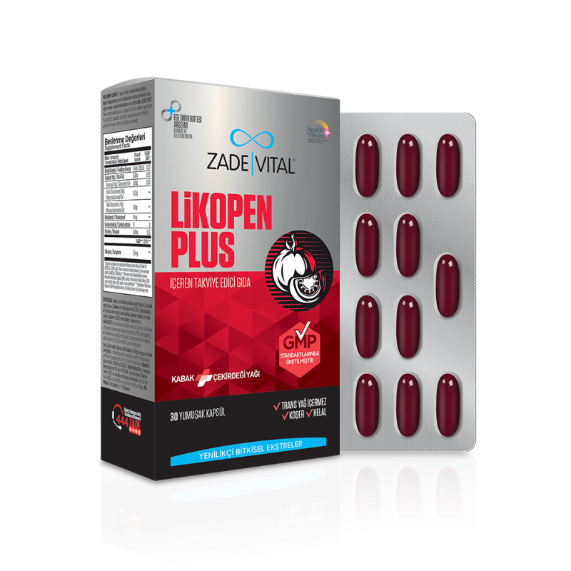 Zade Vital Likopen Plus 30 Kapsül