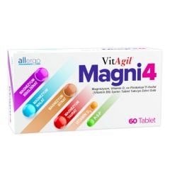 Allergo Vitagil Magni4 Magnezyum Vitamin D3 P5p 60 Tablet