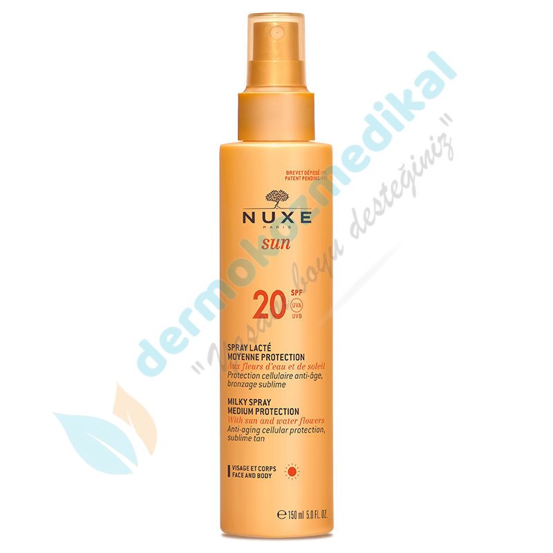 Nuxe Sun Güneş Koruyucu Yüz ve Vücut Sütü Sprey Spf20 150ml