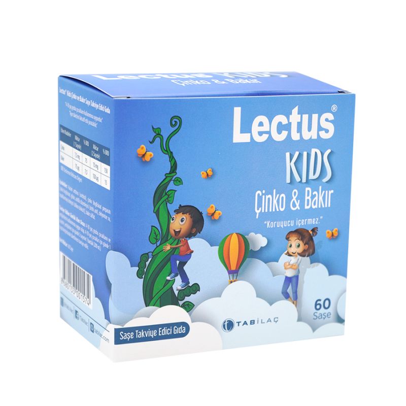 Lectus Kids Çinko Bakır 60 Saşe