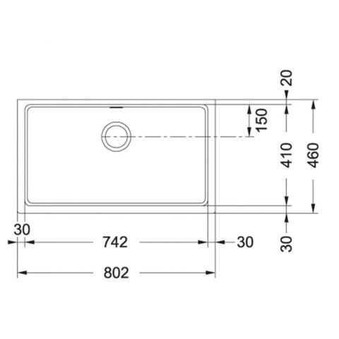 FRANKE KBG 110-70 OYSTER TEZGAHALTI GRANİT EVYE