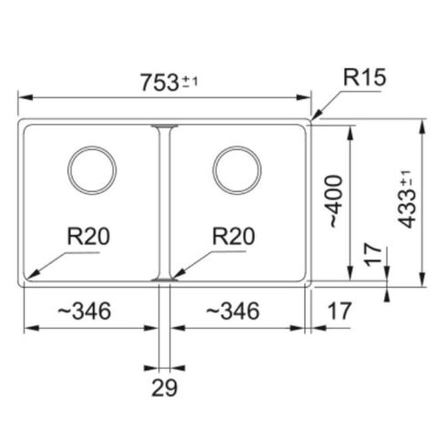 Franke MRG 120-35-35 STONE GREY Tezgahaltı Granit Evye