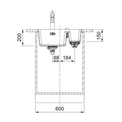 Franke MRG 120-35-35 STONE GREY Tezgahaltı Granit Evye