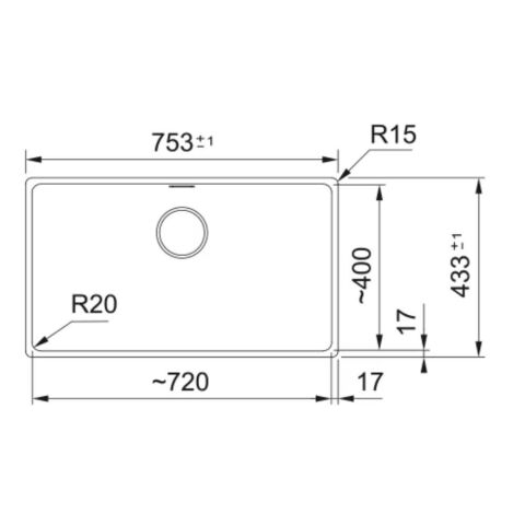 Franke  MRG 110-72 MATT BLACK Tezgahaltı Granit Evye