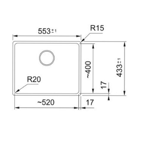 Franke MRG 110-52 MATT BLACK Tezgahaltı Evye