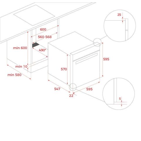 Teka HLB 8550 SC STEAMCHEF Buharlı Fırın