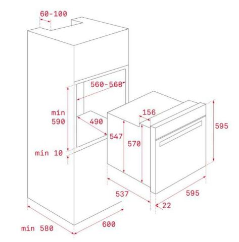 Teka Siyah Ankastre Set ( TVT 60 Davlumbaz - IBC 64100 SSS BK İndüksiyon Ocak- HLB 840 SS Fırın)