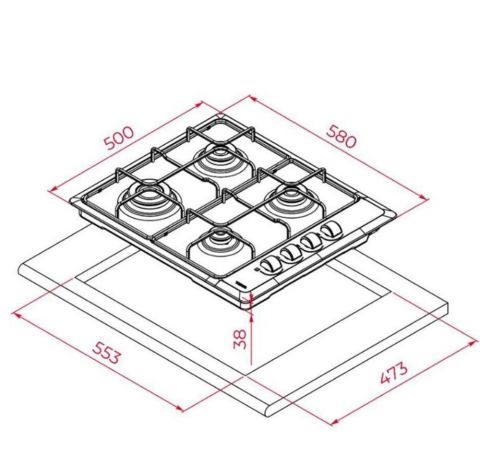 Teka Ankastre Set (DF 60 Davlumbaz -HLX 640 Ocak -HE 615 SS Fırın)