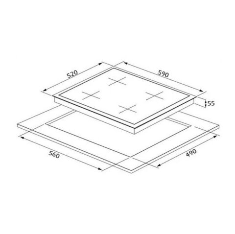 Silverline Siyah Ankastre Set (3373 Misto 60 cm - CS5629B01- BO6504B01)