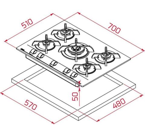 Teka Siyah Ankastre Set (ATV 60-GBC 75030 KBC-HAK 625 BK)