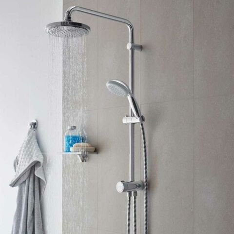 GROHE NEW TEMPESTA SİSTEM DUVAR BAĞLANTILI DİVERTÖRLÜ DUŞ SİSTEMİ 27389002