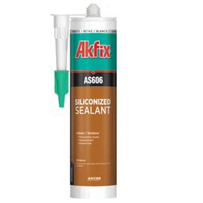 Akfix (AA018) Krem SİLİKONİZE MASTİK 500 gr (1 Adet)
