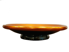 Misiny-El Boyama Dekoratif Kelebek Tabak - Oranj