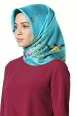 Misiny-%100 İpek Eşarp Twill - 001