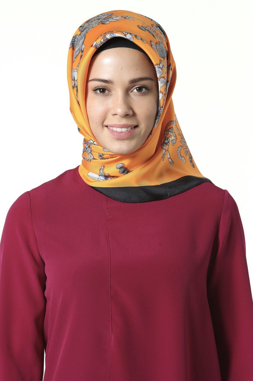 Misiny-%100 İpek Eşarp Twill - 005