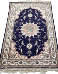 Misiny-%100 Saf İpek Halı - El Dokuması -1013-92 x 153 cm