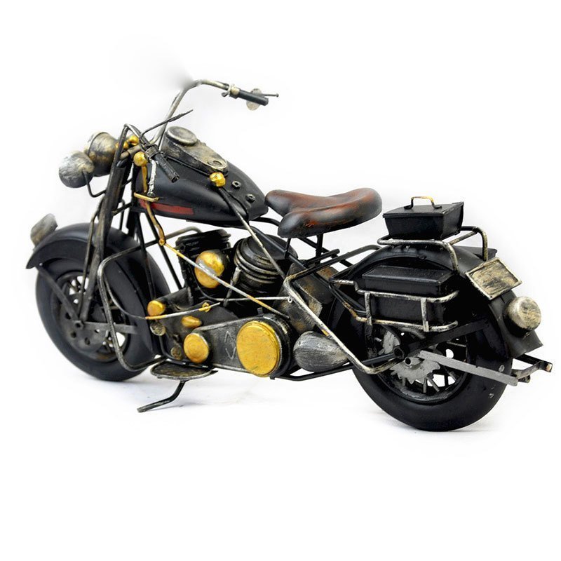 Misiny-Siyah Metal Motosiklet maketi