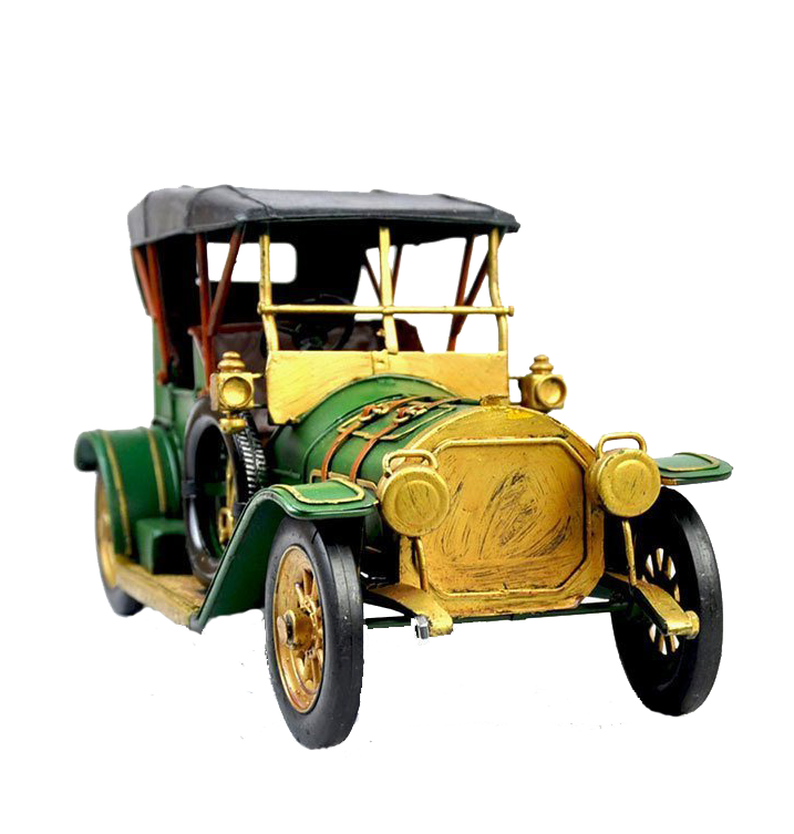 Misiny-Nostaljik Metal Sarı Yeşil Araba Maketi