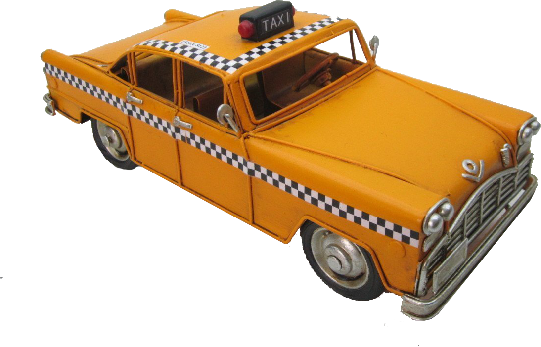 Misiny-Nostaljik Sarı Metal Taksi Maketi