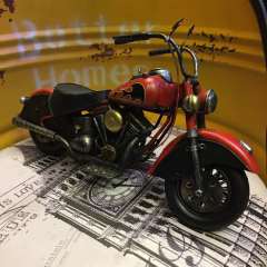 Misiny-Nostaljik Kırmızı Metal Motosiklet Maketi