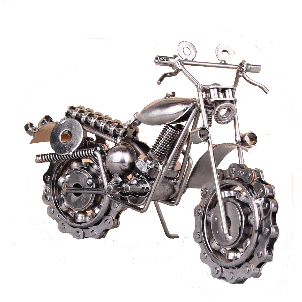 Misiny-Büyük Boy El Yapımı Metal Motosiklet Maketi