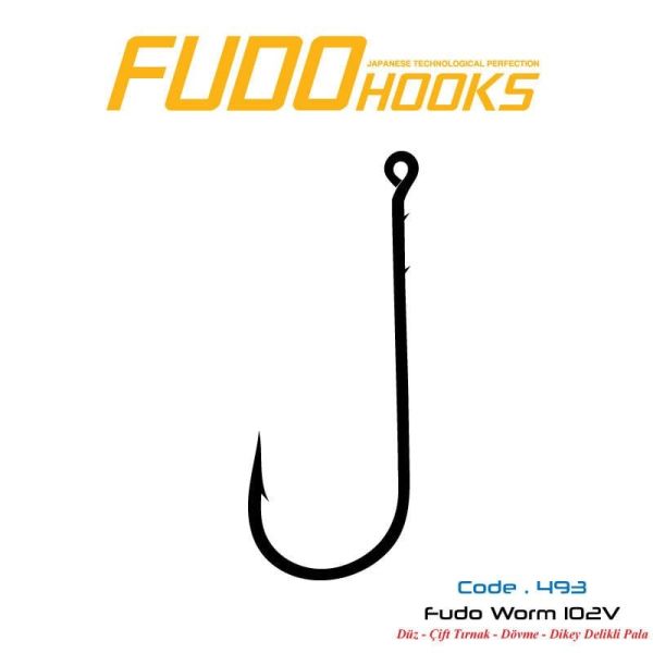 Fudo 4931 Worm 102V Black Nikel İğne