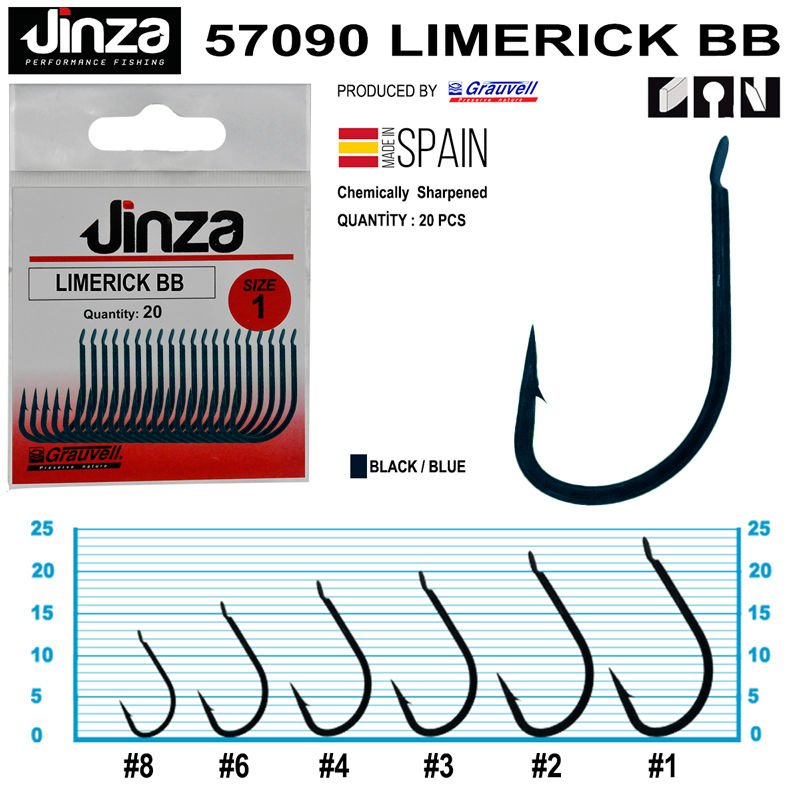 Jinza 57090 Limerik Blue Olta İğnesi 20 Adet