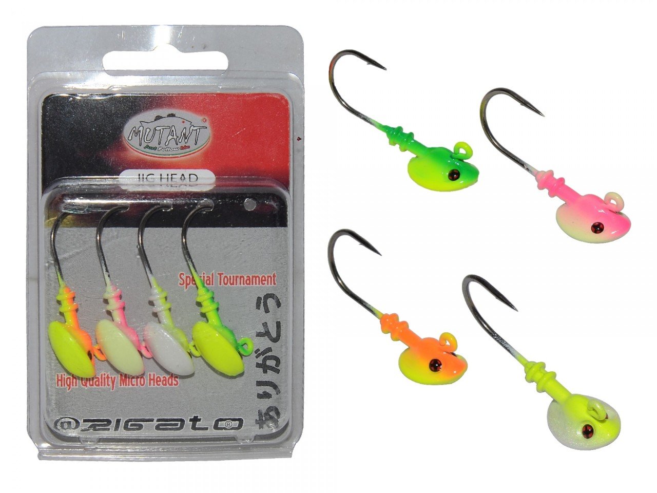 Mutant 6411 Jig Head Rigato Stunner 4'lü Mix Set