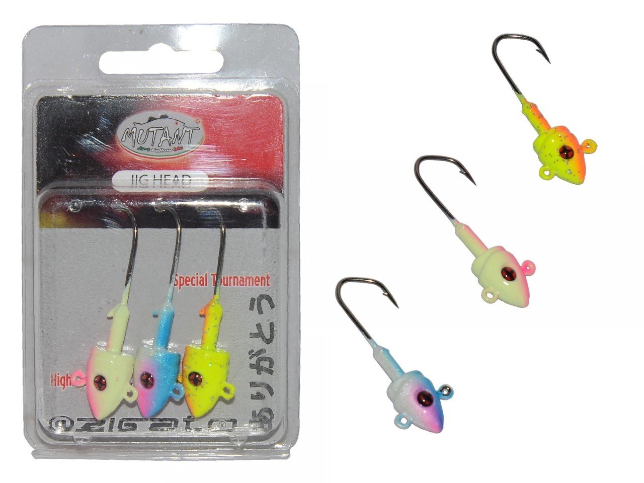 Mutant 6412 Jig Head Rigato Body 3'lü Mix Set Çift Yönlü Jig Head