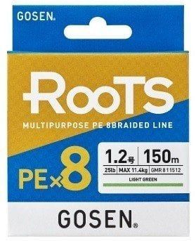 Gosen X8 Roots PE 8 Örgü 0.8 PE Spin İp Misina 150mt A.Yeşil