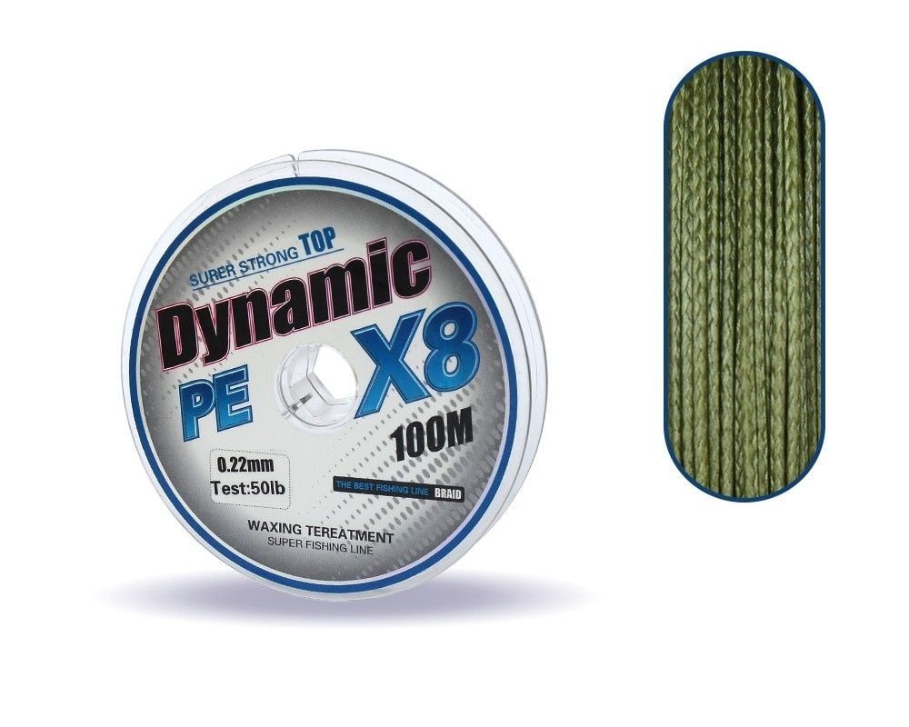 Captain Dynamic Soft PE 8 Örgü İp Misina 100mt Yeşil 0.22 mm