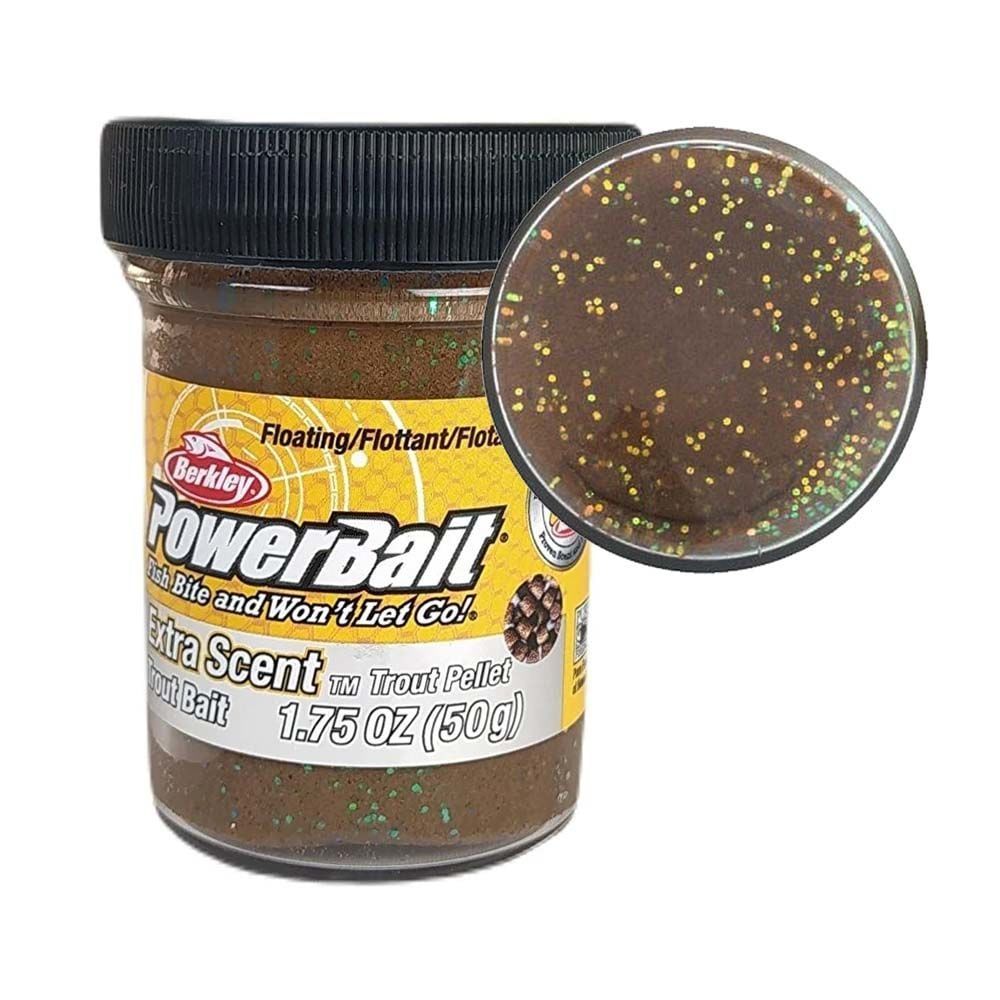 Berkley Powerbait Extra Scent Glitter Sahte Yemi TROUT PELLET - 50 GR