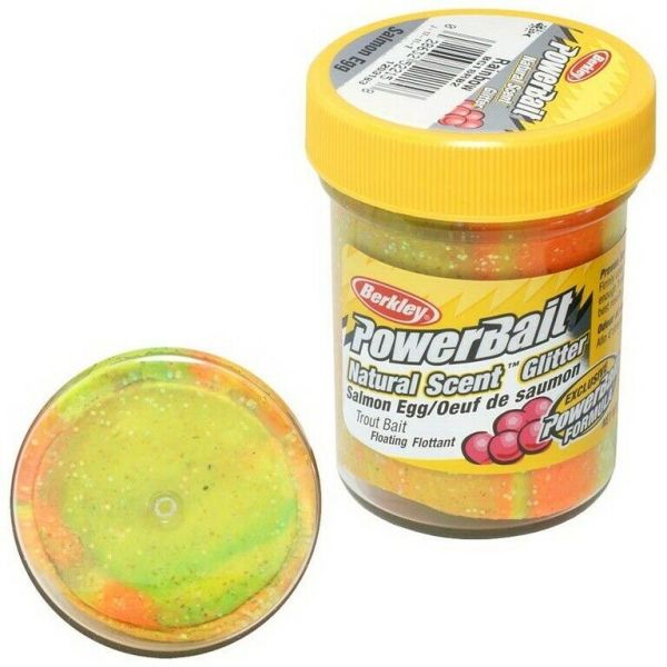 Berkley Powerbait Natural Glitter Trout Bait Salmon Egg Sahte Yemi RAINBOW - 50 GR