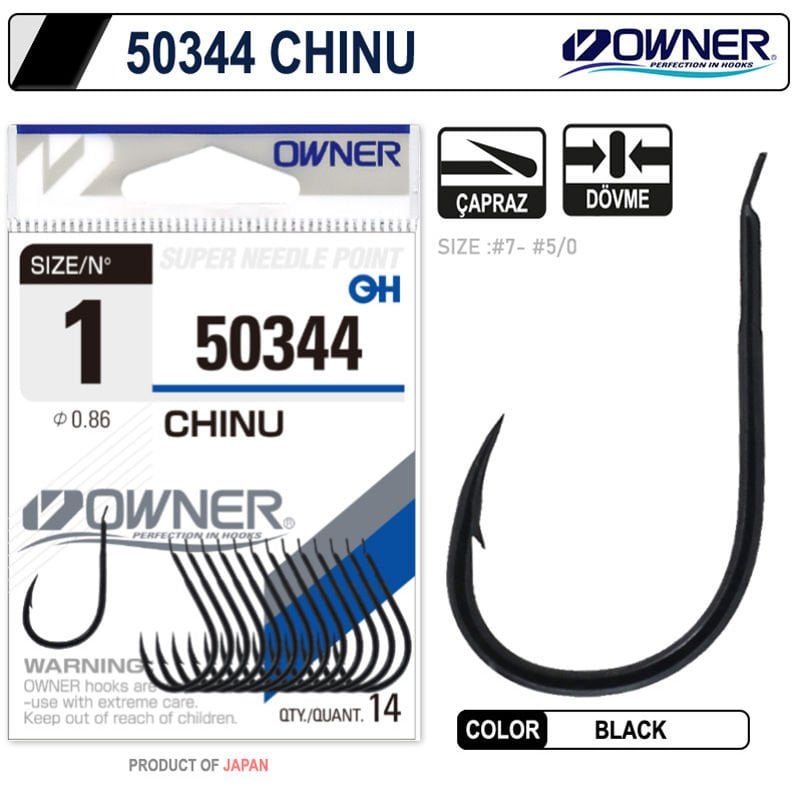 Owner 50344 Chinu Black İğne