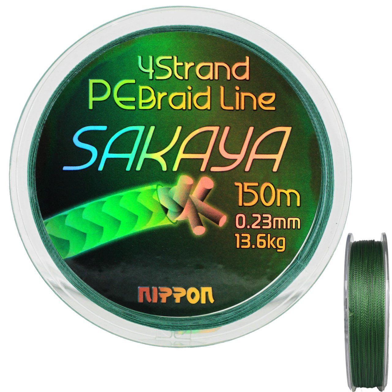 Sakaya 150 Mt İp Misina 4X D.Green 0,20 mm