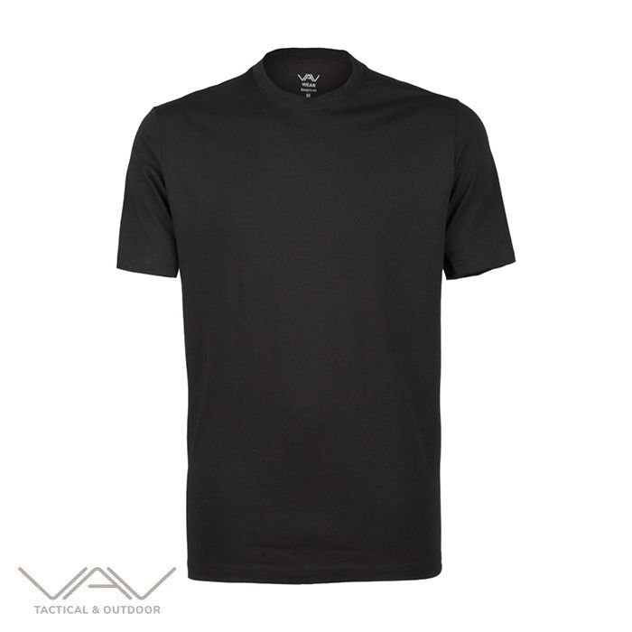 VAV Baseti-05 Kısa Kol Tişört Siyah 4XL