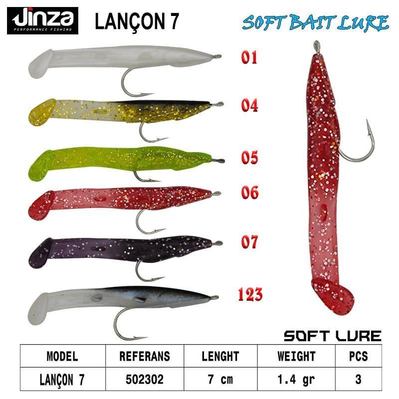 Jinza Lançon 70 mm 1.4 gr LRF Silikonu Renk:05