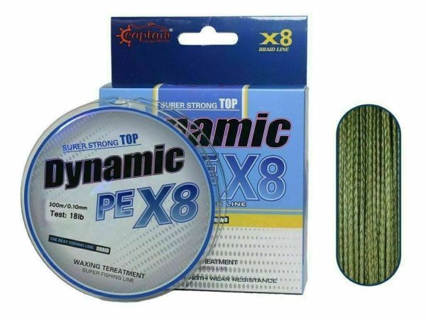 Captain Dynamic PE 8 Örgü İpi Misina 300mt Yeşil 0.25 mm