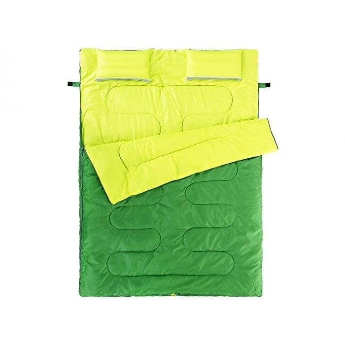DFT 190+30 cm Başlık -5° Yeşil Çift Kişilik Uyku Tulum