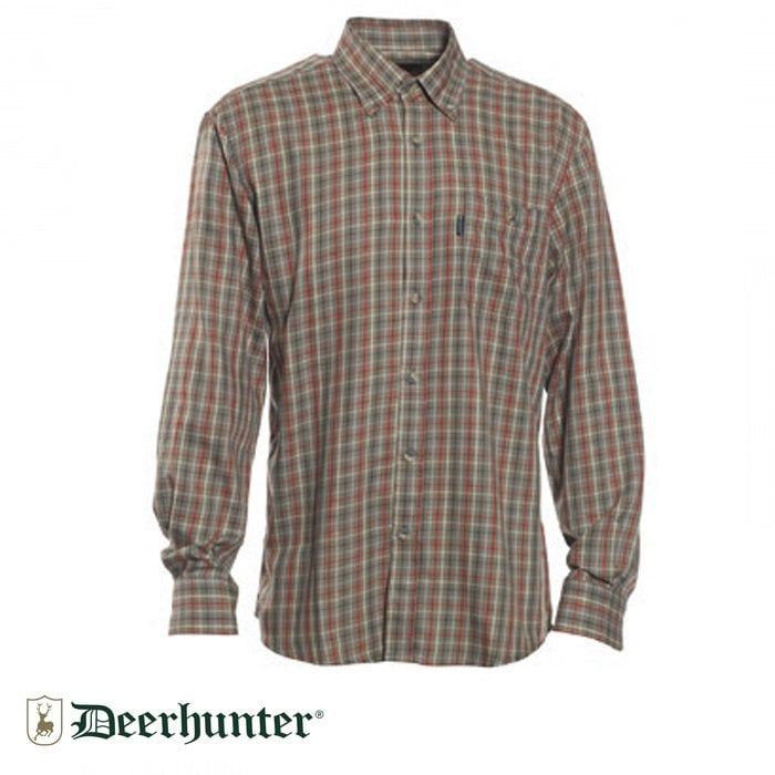T. S.K.DEERHUNTER Waylon 499 Red Kareli Uzun Kol Gömlek 39/40
