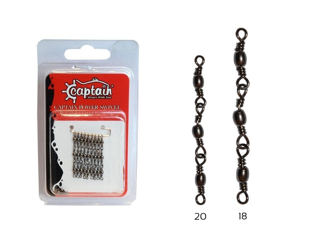 Captain 5105 3 Zincir Fırdöndü 6'lı Paket Black Nikel