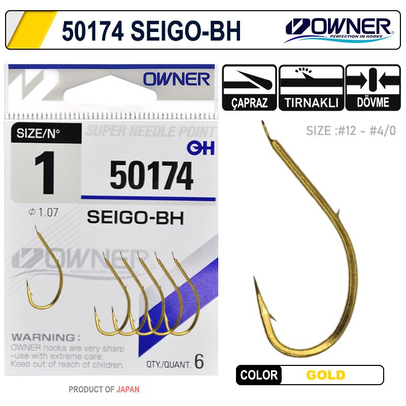 Owner 50174 Seigo-Bh Gold İğne