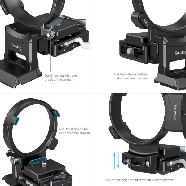 SmallRig 4244 Sony A1 / A7 / A 9 / FX Serisi İçin Döndürülebilir Yataydan Dikeye Montaj Plakası Kiti