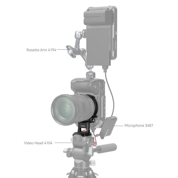 SmallRig 4244 Sony A1 / A7 / A 9 / FX Serisi İçin Döndürülebilir Yataydan Dikeye Montaj Plakası Kiti