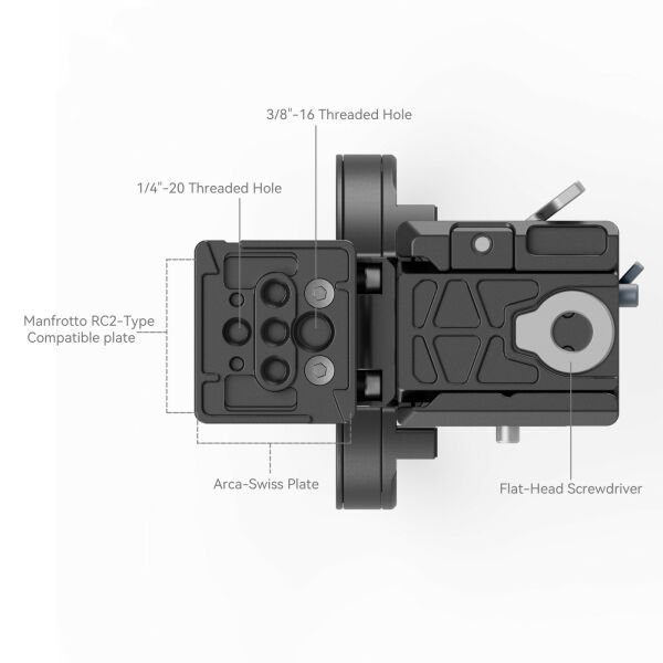 SmallRig 4306 Nikon'a Z Serisi İçin Döndürülebilir Yataydan Dikeye Montaj Plakası Kiti